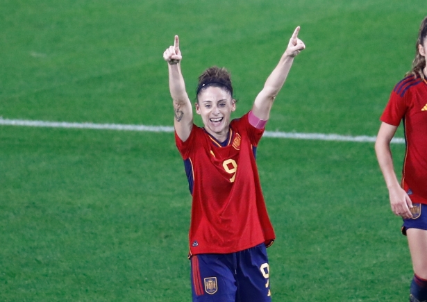 Esther González celebra su gol con la Selección ante Estados Unidos (RFEF)