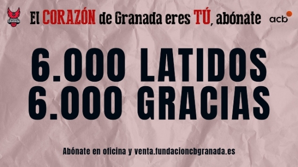 El Covirán Granada llega a los 6.000 abonados (FUNDACIÓN CB GRANADA)