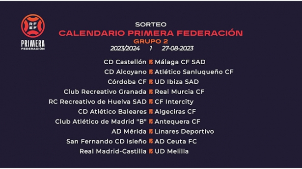 Primera Jornada del Grupo II de Primera RFEF (RFEF)