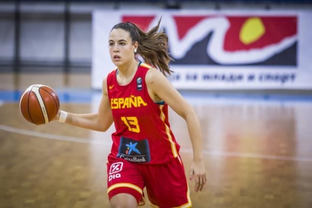 Marta Morales con la selección española (FEDERACION ANDALUZA DE BALONCESTO)