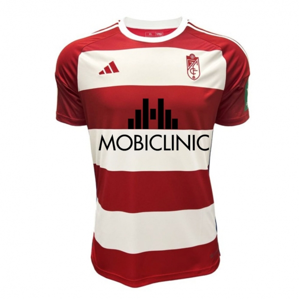 Fotomontaje de como luciría la camiseta del Granada CF con el nuevo patrocinador (GRJ)