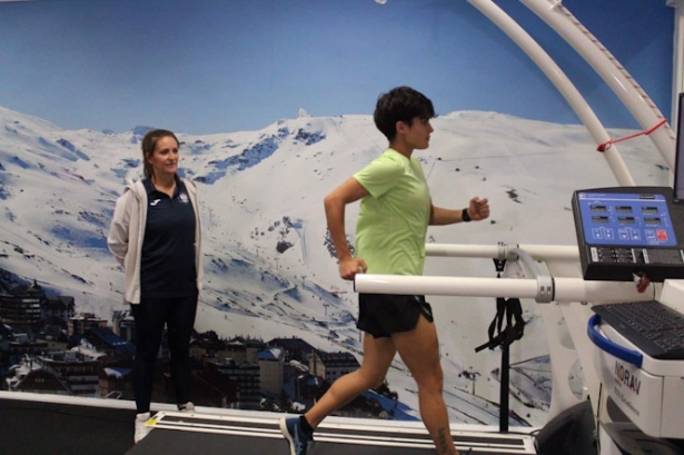 María Pérez, en imagen de archivo en un entrenamiento (UNIVERSIDAD DE GRANADA)