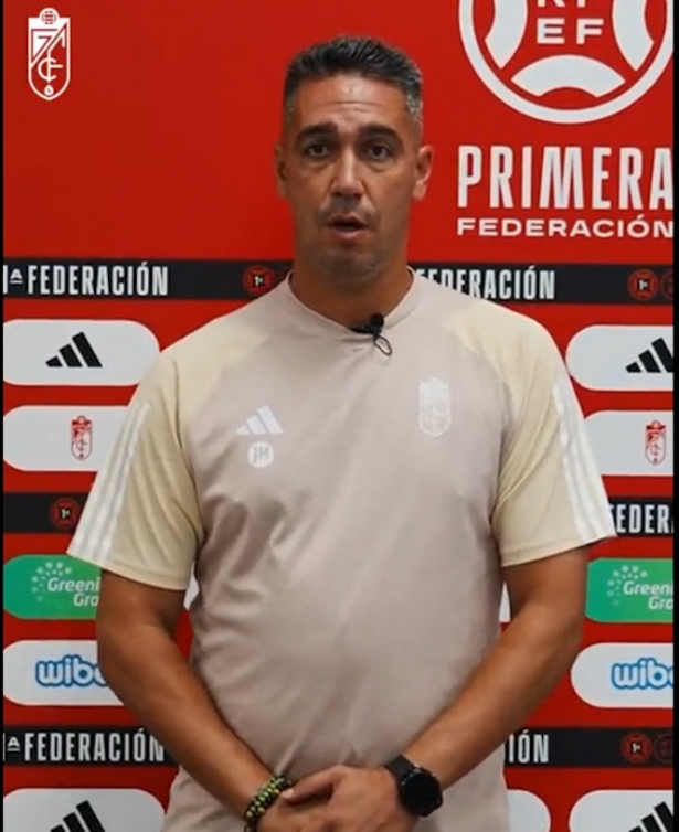 El entrenador del Recreativo Granada, Juan Antonio Milla (GRANADA CF)