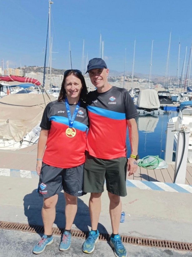 Lidia Calvente Y Alfredo Pallares, miembros del Club Deportivo Swim Granada de La Zubia (AYTO. LA ZUBIA)