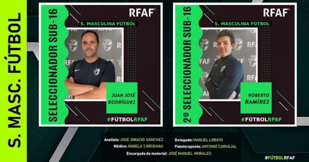 Cuerpo técnico de la selección sub16 (RFAF)