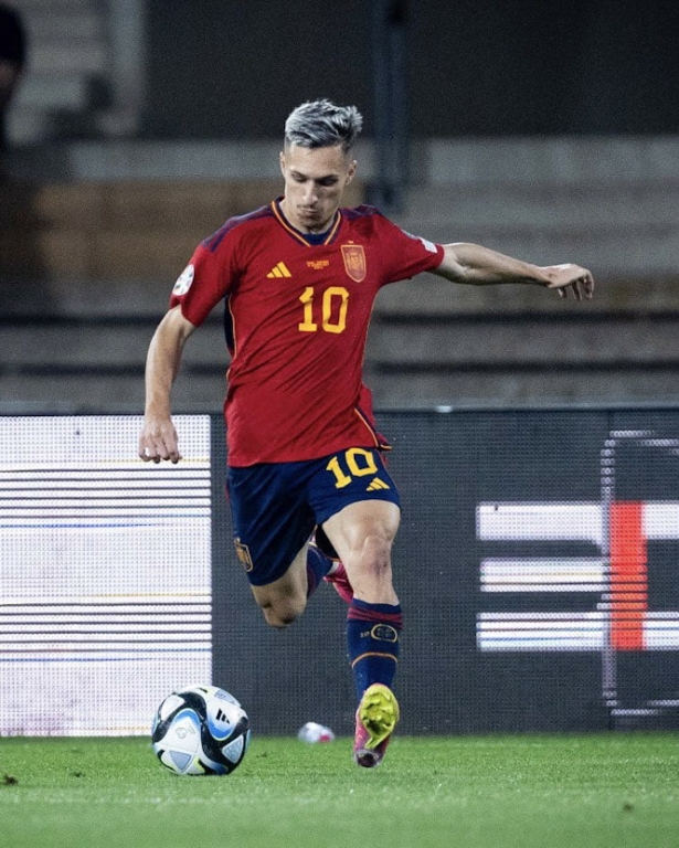 Bryan Zaragoza durante el partido (RFEF)