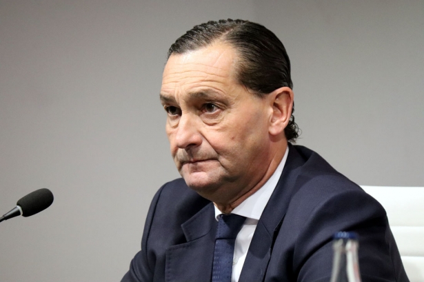 Alfredo García Amado, director general del Granada CF, durante la rueda de prensa (CRISTIAN FERNÁNDEZ)