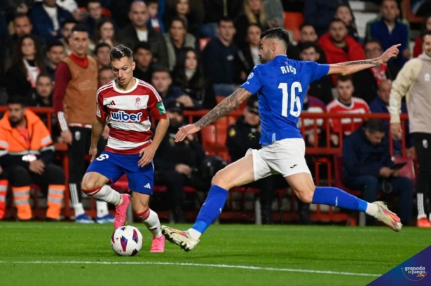 Bryan Zaragoza durante el partido ante el Getafe (JOSÉ M. BALDOMERO)