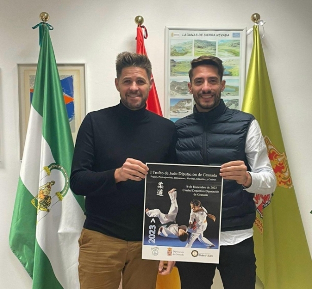 Eric Escobedo y Esteban Ruiz han presentado el torneo de judo (DIPGGRA)