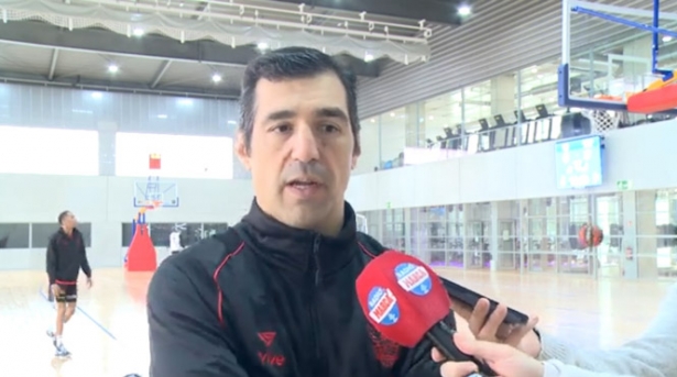 Rueda de prensa de Pablo Pin en el Estadio de la Juventud (FUNDACIÓN CB GRANADA)