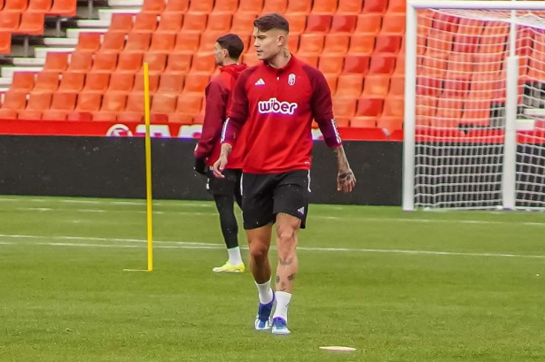 Kamil Piatkowski durante su primer entrenamiento (JOSÉ VELASCO)