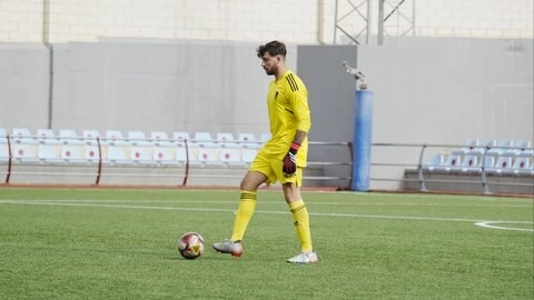 Kran Luc durante un partido con el juvenil (GRANADA CF)