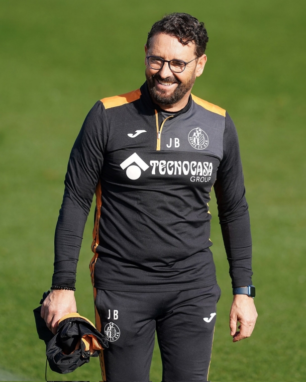 Pepe Bordalás durante un entrenamiento (GETAFE CF)