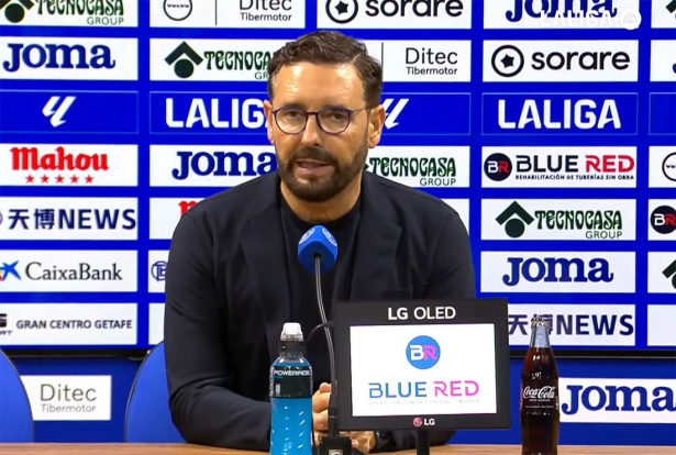 José Bordalás, entrenador del Getafe CF, durante la rueda de prensa (LALIGA)