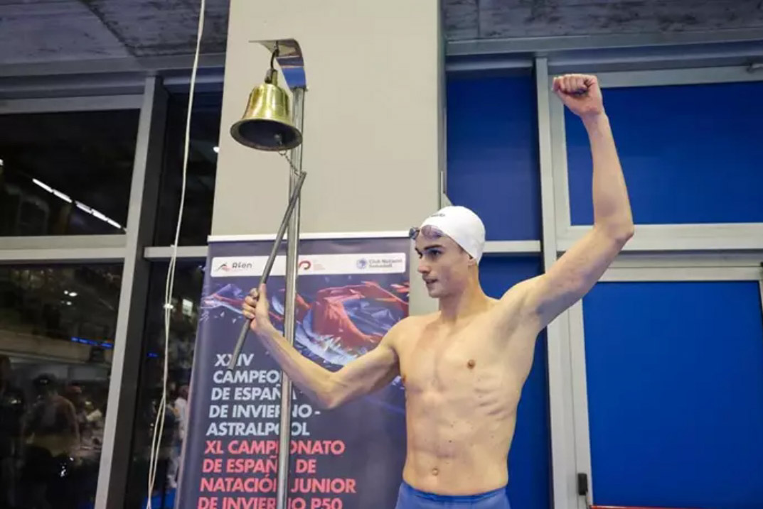 Carlos Garach bate el récord de España de 400 libre en el Open de Sabadell (VÍCTOR CASTILLO /CN SABADELL)) Carlos Garach bate el récord de España de 400 libre en el Open de Sabadell (VÍCTOR CASTILLO /CN SABADELL))