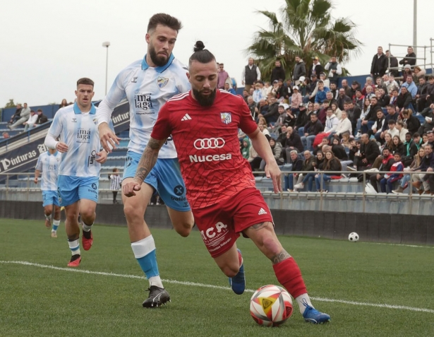 Migue Cobo en el partido ante el Atlético Malagueño (CF MOTRIL)