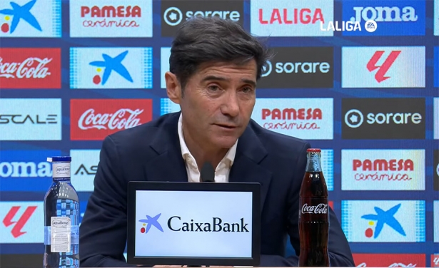 Marcelino, entrenador del Villarreal CF, durante la rueda de prena (LALIGA)