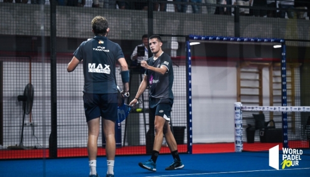 Mike Yanguas durante un partido (WORLD PADEL TOUR)