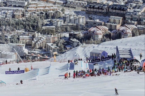 Sierra Nevada en la Copa del Mundo SBX, el pasado fin de semana (CETURSA-SIERRA NEVADA) 