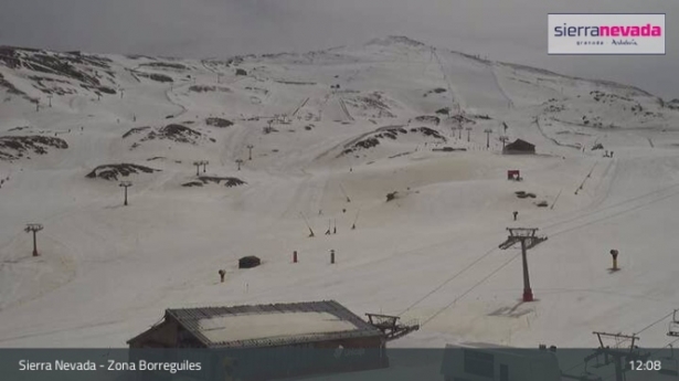 Imagen de una cámara web de Sierra Nevada en la zona de Borreguiles, en imagen de archivo (CETURSA SIERRA NEVADA)