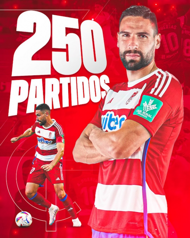 Antonio Puertas ha jugado 250 partidos con el Granada CF (GRANADA CF)