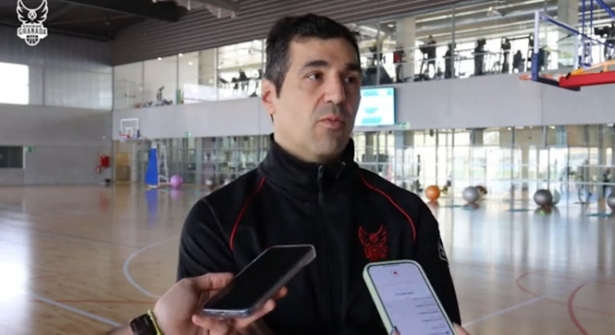 Rueda de prensa previa de Pablo Pin (FUNDACIÓN CB GRANADA)