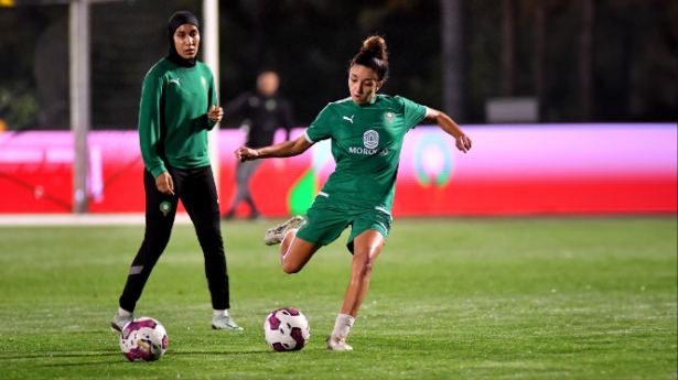 Inés Faddi con la selección de Marruecos (GCF)