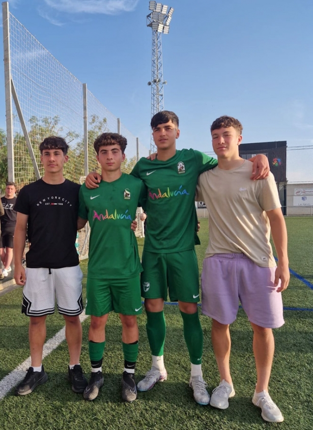 Jugadores granadinos en la selección andaluza sub16 (RFAF)