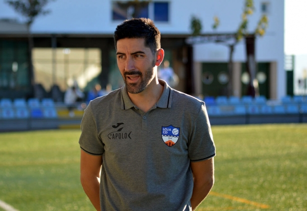 José Antonio Moral `Seco`, entrenador del Loja CD (J. PALMA)