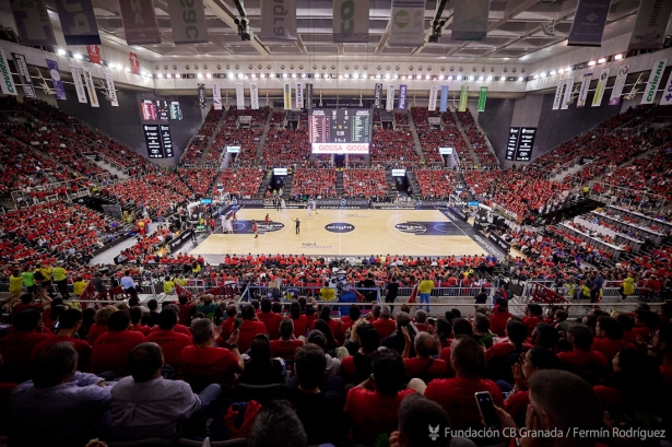 El Palacio quiere volver a ser una marea roja (FERMÍN RODRÍGUEZ/FUNDACIÓN CB GRANADA)