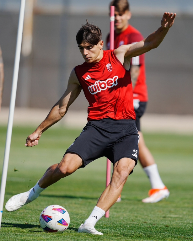 Gonzalo Villar durante el entrenamiento (GCF)