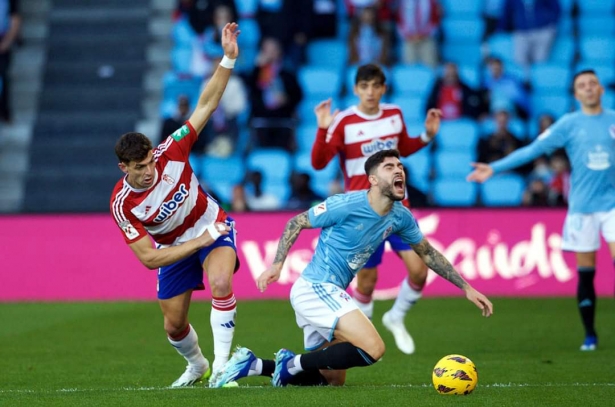 El Celta celebra un gol (CELTA DE VIGO)