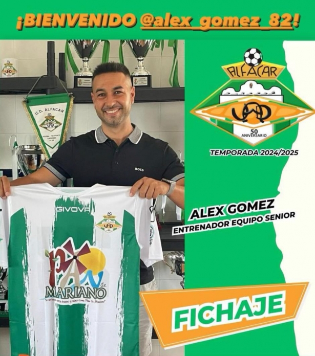 Álex Gómez dirigirá a la UD Alfacar (UD ALFACAR)