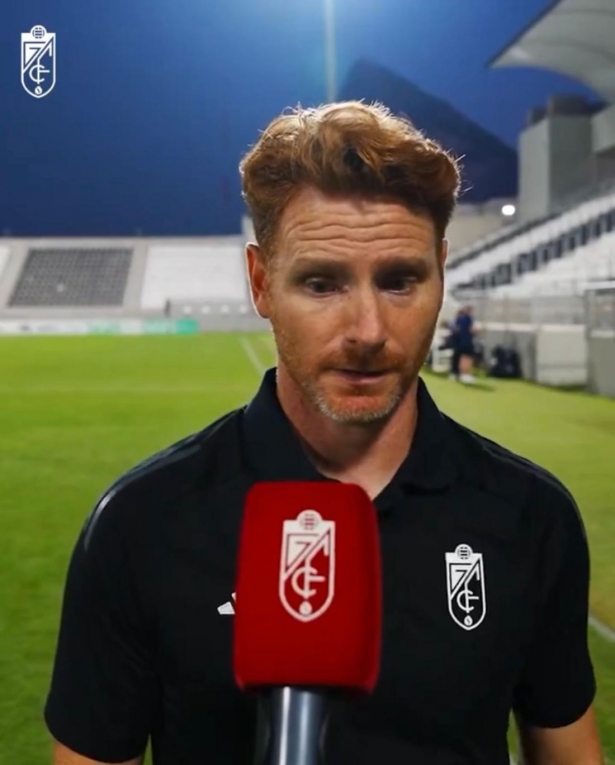 Abascal atendió a los medios del club tras el encuentro (GRANADA CF)
