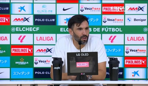 Sarabia ha pasado por la sala de prensa del Martínez Valero 