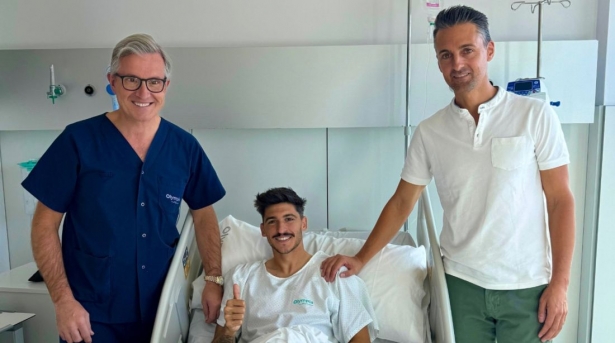 Neva tras pasar por el quirófano (GRANADA CF)