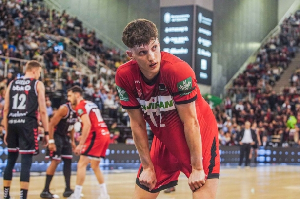 Agustín Ubal en el duelo ante el Bilbao Basket (JOSÉ VELASCO)