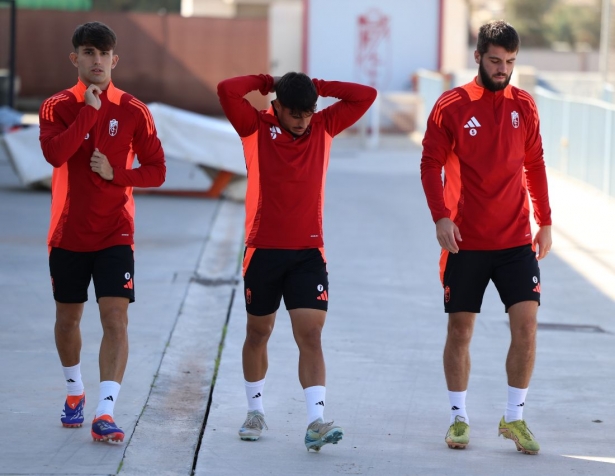 Lucas Pérez, Juanma y Rodelas siguen trabajando con el primer equipo (J. AZCOYTIA)