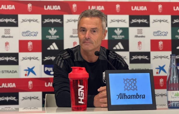 Escribá ha pasado por la sala de prensa para analizar la actualidad del equipo (J. AZCOYTIA)