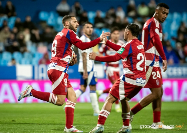 Wesissman firmó el primer tanto del Granada CF ante el Real Zaragoza en la Copa del Rey (LOF)