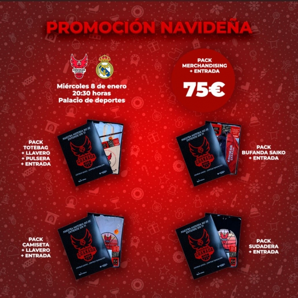 El Coviran abrirá el año en el Palacio ante el Real Madrid (COVIRAN GRANADA)