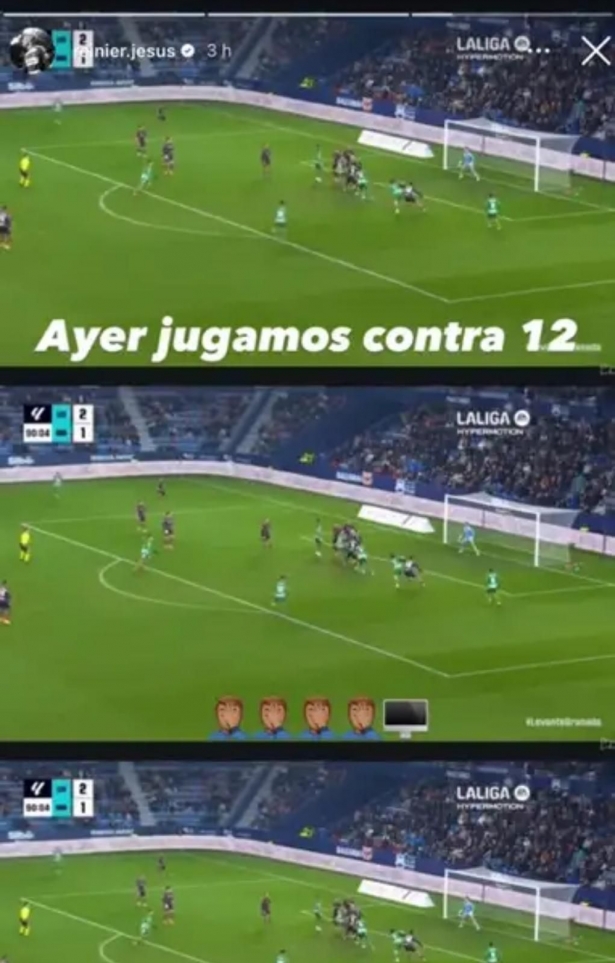 La publicación de Reinier en sus redes sociales 