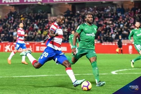 Ramos marcó ante el Sporting (JOSE M. BALDOMERO)