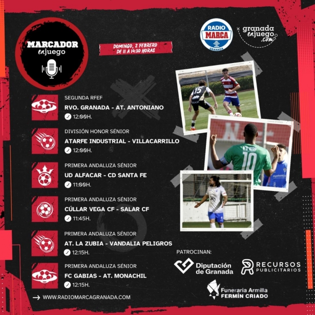 Jornada dominical de fútbol en Radio Marca (GRJ)