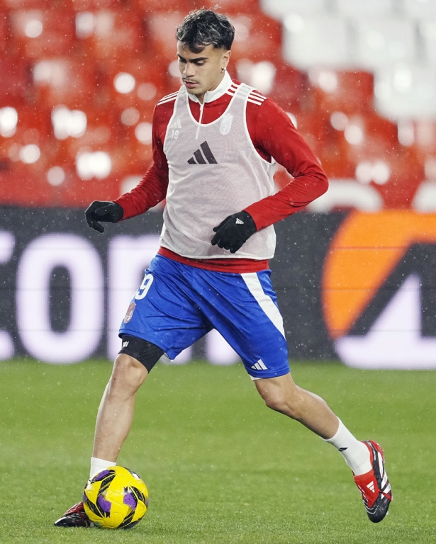 Reinier Jesús fue una de las novedades en el once inicial para recibir al Racing Ferrol (GCF)