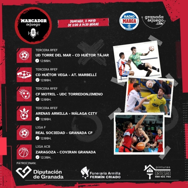 Menú dominical del progama MarcadorenJuego (GRJ)