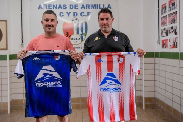 José Molina junto a Fermín Criado (ARENAS DE ARMILLA)