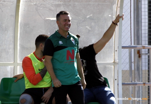 Juan Jesús Zafra, entrenador del Céltic, durante un partido CF (J. PALMA)