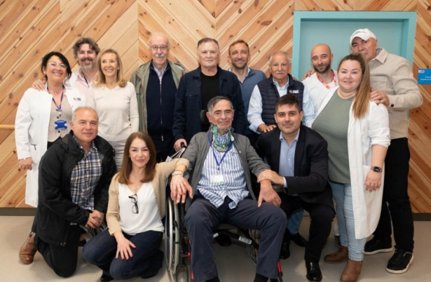 Pérez Durán en un homenaje recibido (AFE)
