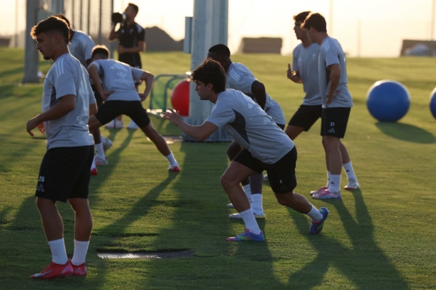 Alemañ una de las caras nuevas en la primera sesión de trabajo (J. AZCOYTIA)
